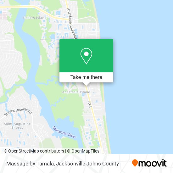 Massage by Tamala map