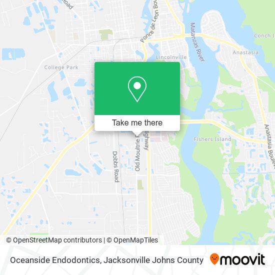 Mapa de Oceanside Endodontics