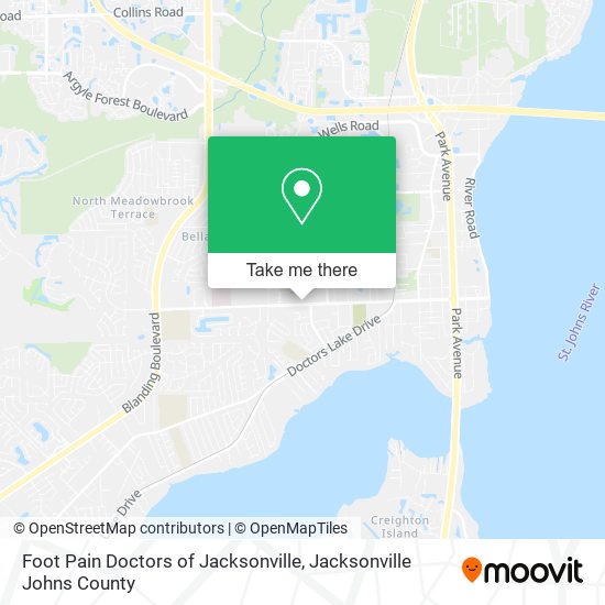 Foot Pain Doctors of Jacksonville map