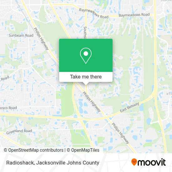 Radioshack map