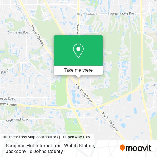 Sunglass Hut International-Watch Station map