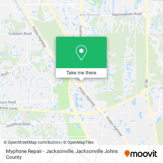 Myphone Repair - Jacksonville map