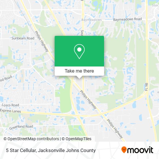 Mapa de 5 Star Cellular