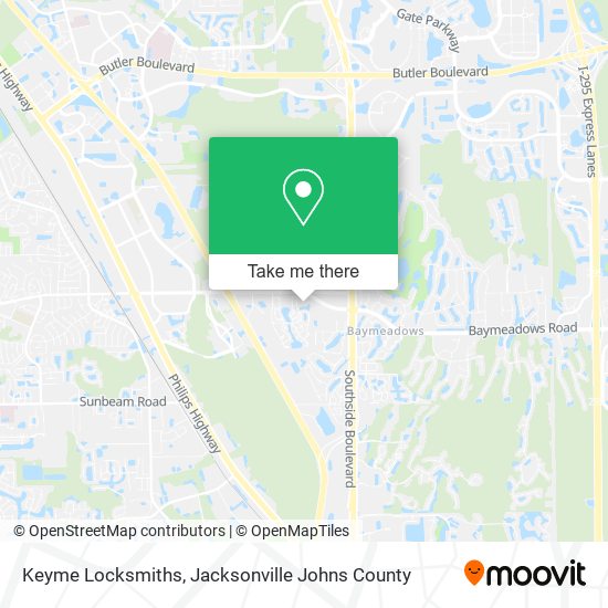 Keyme Locksmiths map