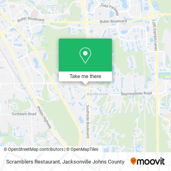 Scramblers Restaurant map
