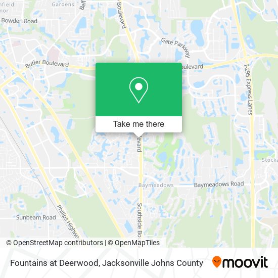 Mapa de Fountains at Deerwood