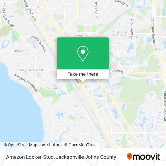 Mapa de Amazon Locker-Stud