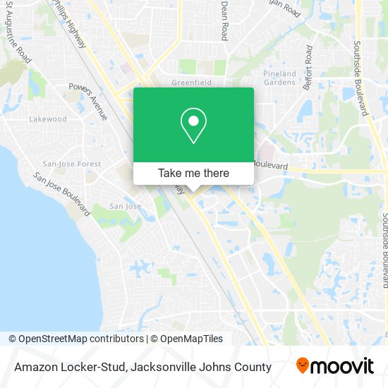 Amazon Locker-Stud map