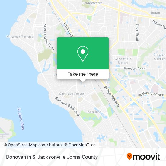 Mapa de Donovan in S