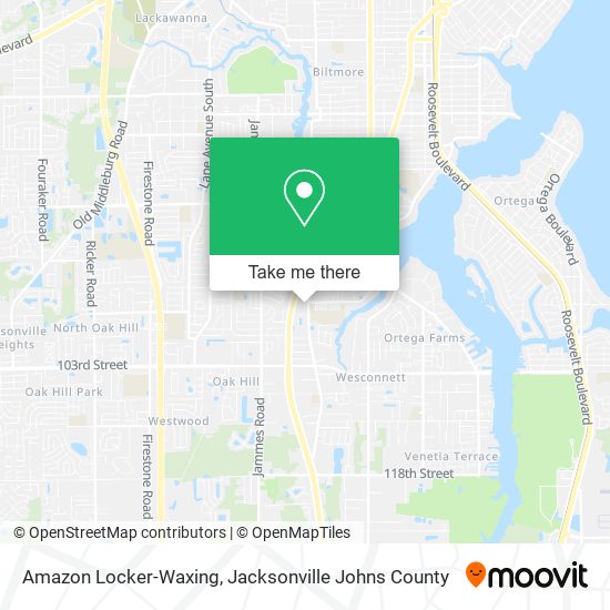 Amazon Locker-Waxing map