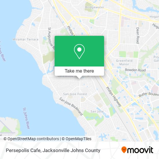 Persepolis Cafe map