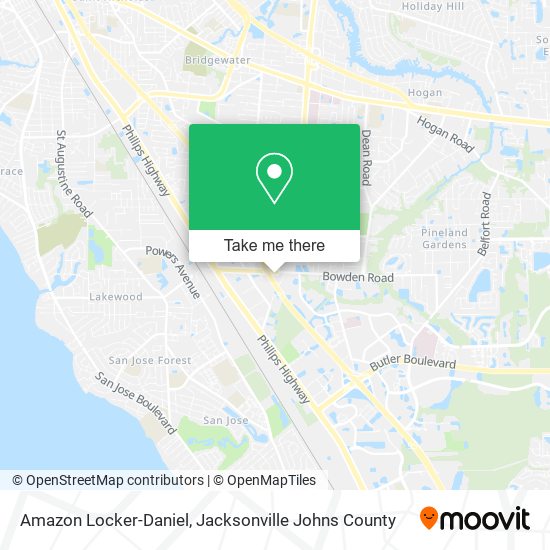 Mapa de Amazon Locker-Daniel