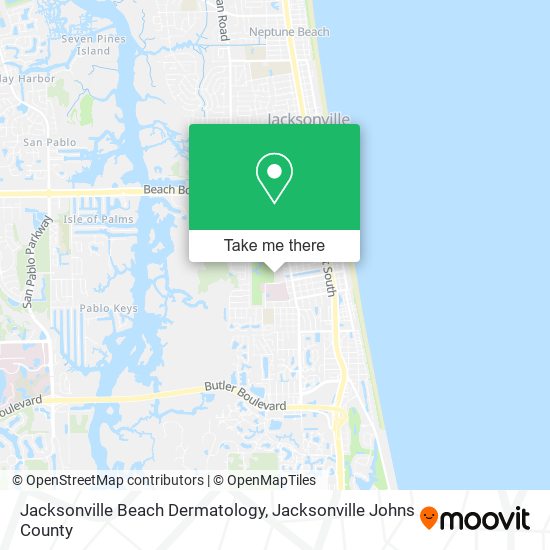 Jacksonville Beach Dermatology map