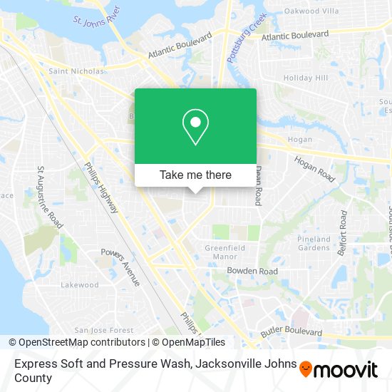 Express Soft and Pressure Wash map