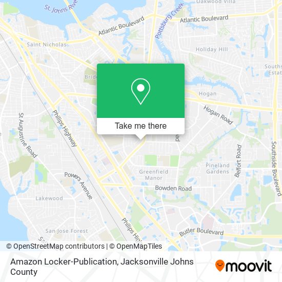 Mapa de Amazon Locker-Publication