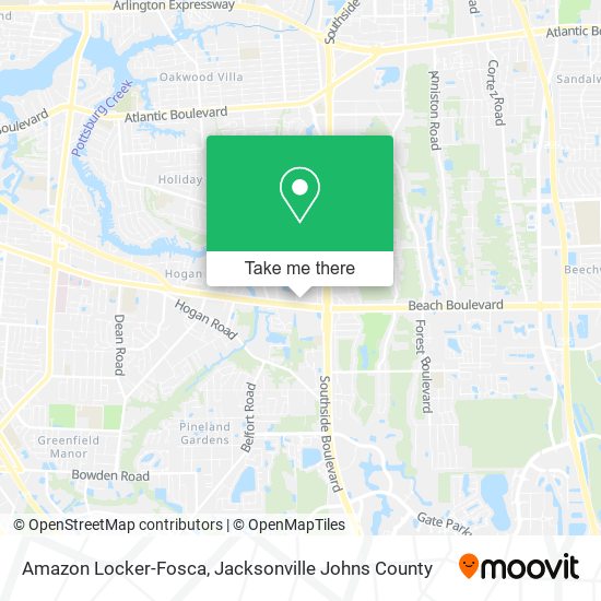 Amazon Locker-Fosca map