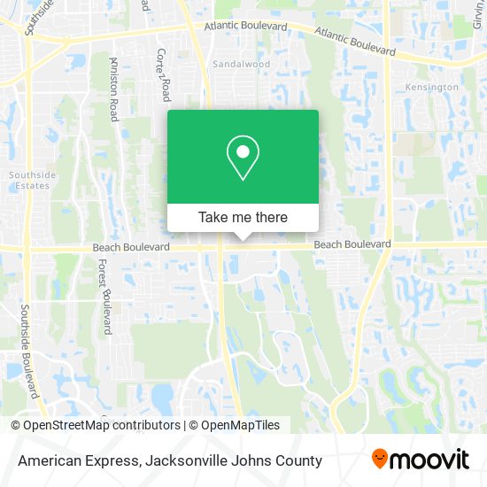 American Express map