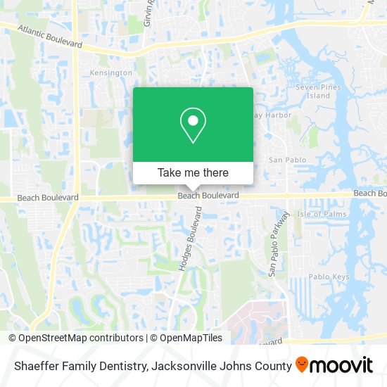 Shaeffer Family Dentistry map