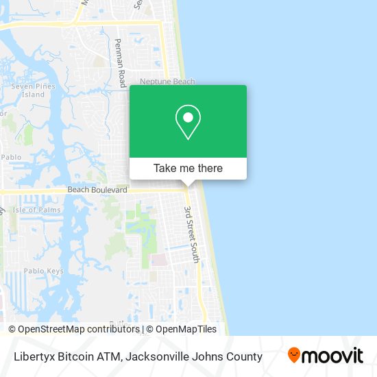 Mapa de Libertyx Bitcoin ATM