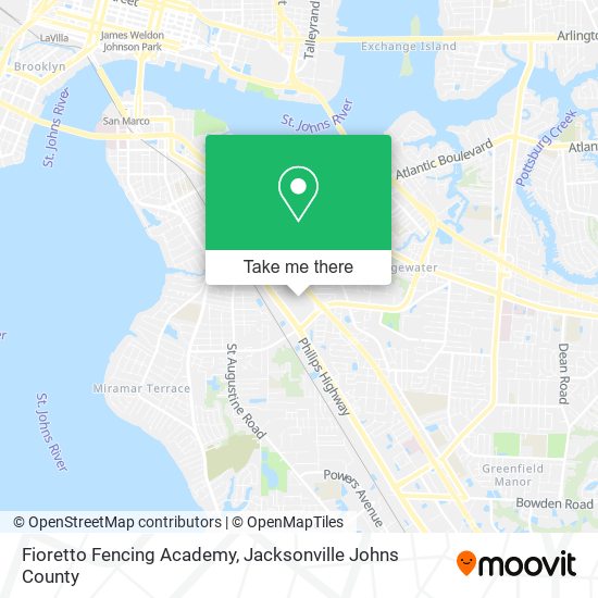 Fioretto Fencing Academy map