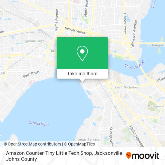 Mapa de Amazon Counter-Tiny Little Tech Shop