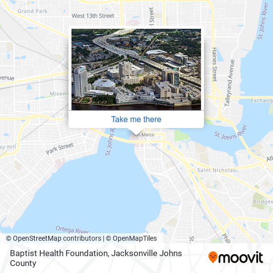Mapa de Baptist Health Foundation