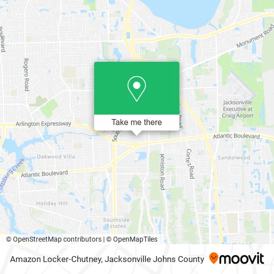 Amazon Locker-Chutney map