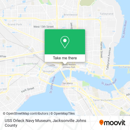 USS Orleck Navy Museum map