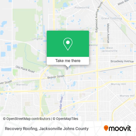 Recovery Roofing map