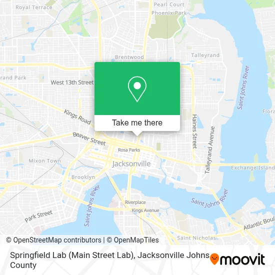 Springfield Lab (Main Street Lab) map