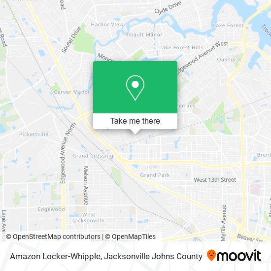 Mapa de Amazon Locker-Whipple