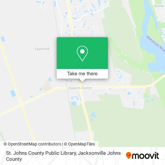 St. Johns County Public Library map