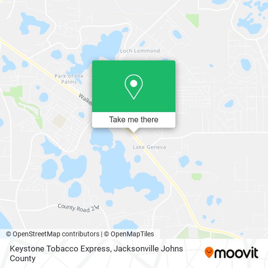 Keystone Tobacco Express map