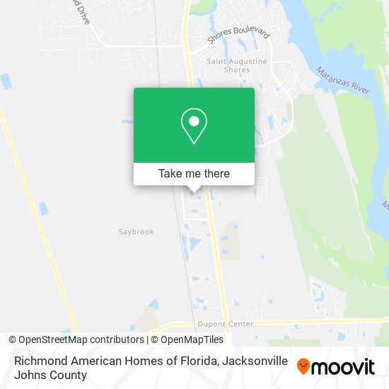 Richmond American Homes of Florida map