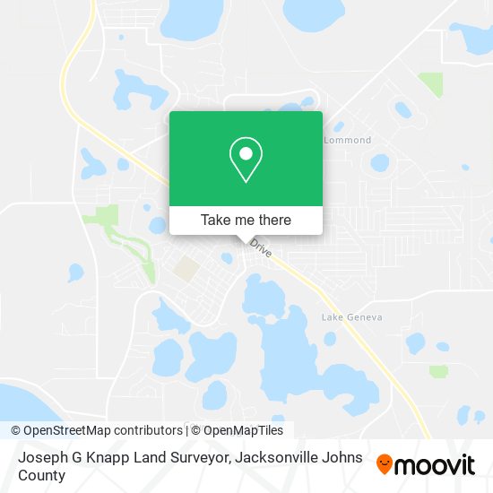Joseph G Knapp Land Surveyor map