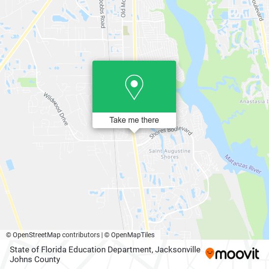 State of Florida Education Department map