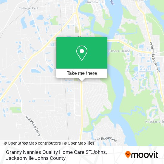 Granny Nannies Quality Home Care ST.Johns map