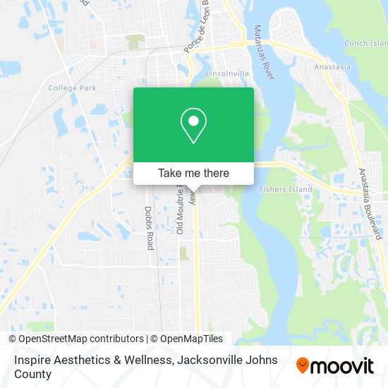Mapa de Inspire Aesthetics & Wellness