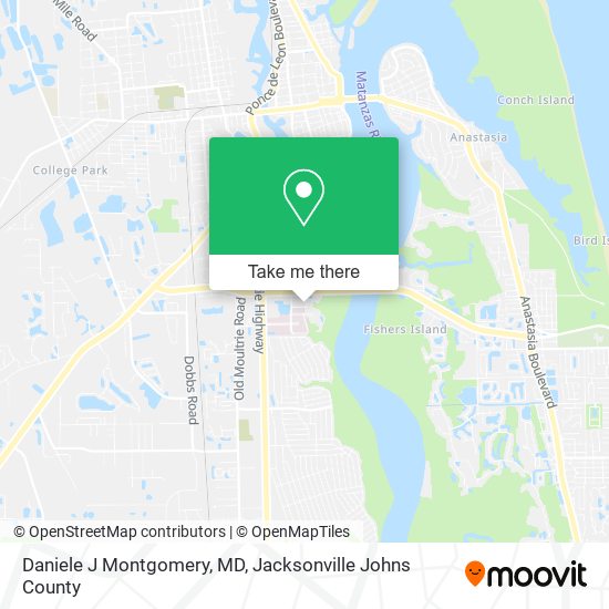 Daniele J Montgomery, MD map