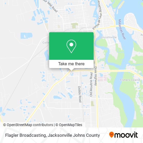 Flagler Broadcasting map