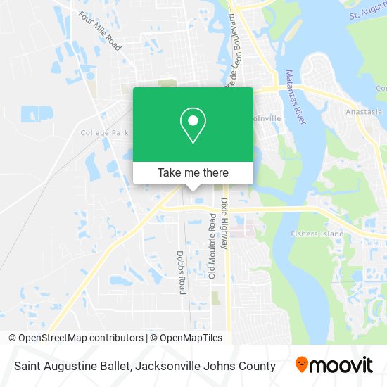 Saint Augustine Ballet map
