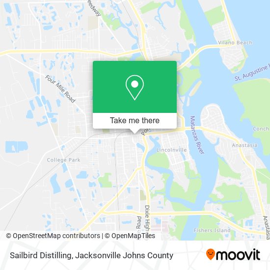 Sailbird Distilling map
