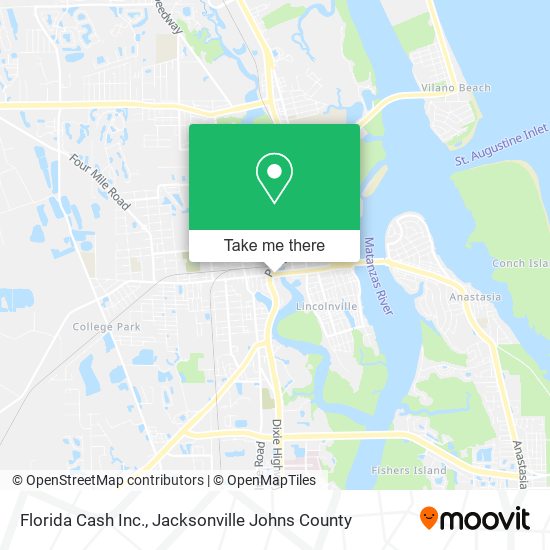 Mapa de Florida Cash Inc.