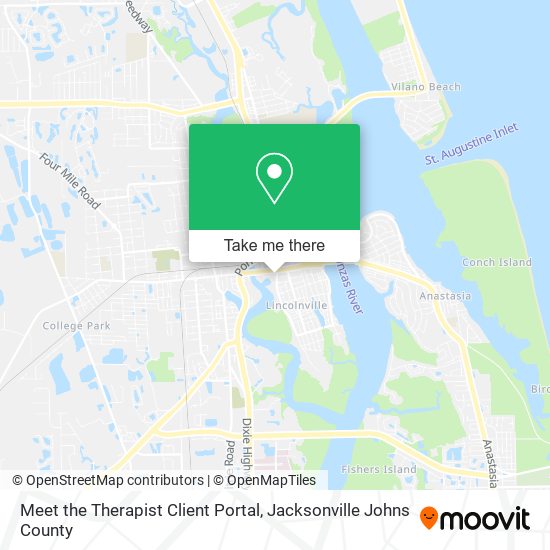 Meet the Therapist Client Portal map