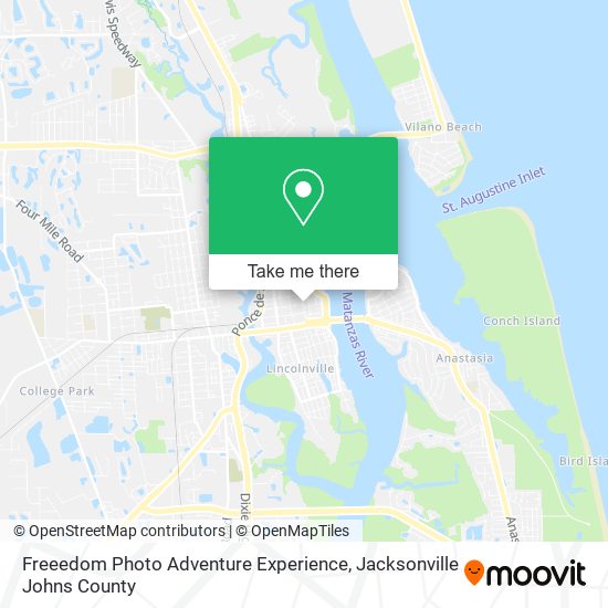 Freeedom Photo Adventure Experience map