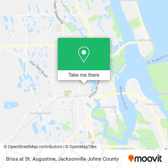 Mapa de Brisa at St. Augustine
