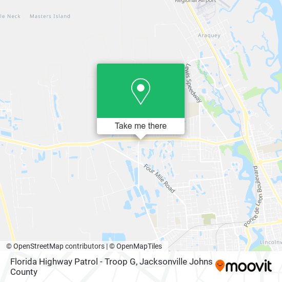Mapa de Florida Highway Patrol - Troop G