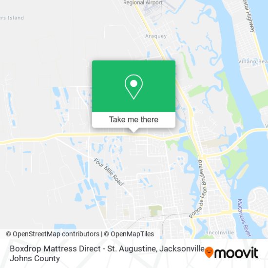 Boxdrop Mattress Direct - St. Augustine map