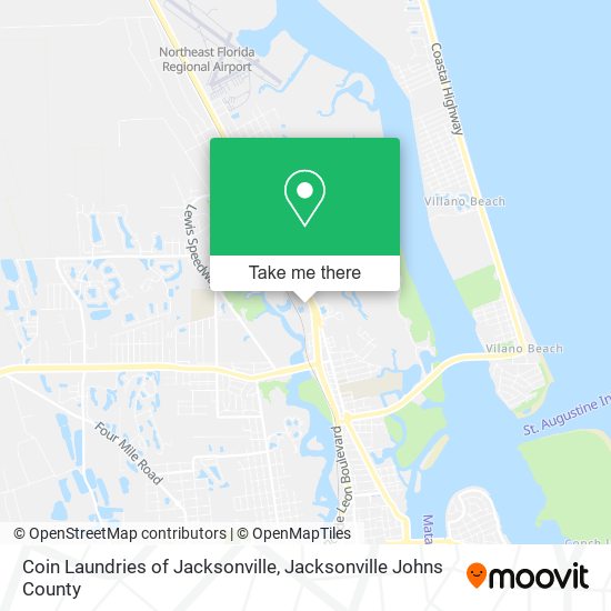 Mapa de Coin Laundries of Jacksonville