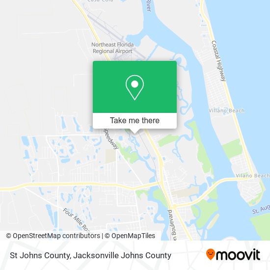 St Johns County map